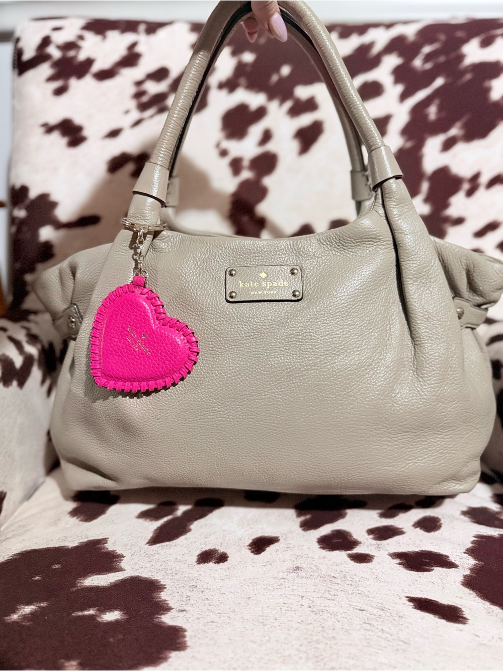 EUC! Kate Spade-Stevie pebble leather shoulder Satchel